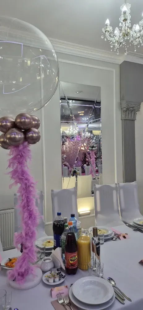 Dekoracja urodzinowa z balonami